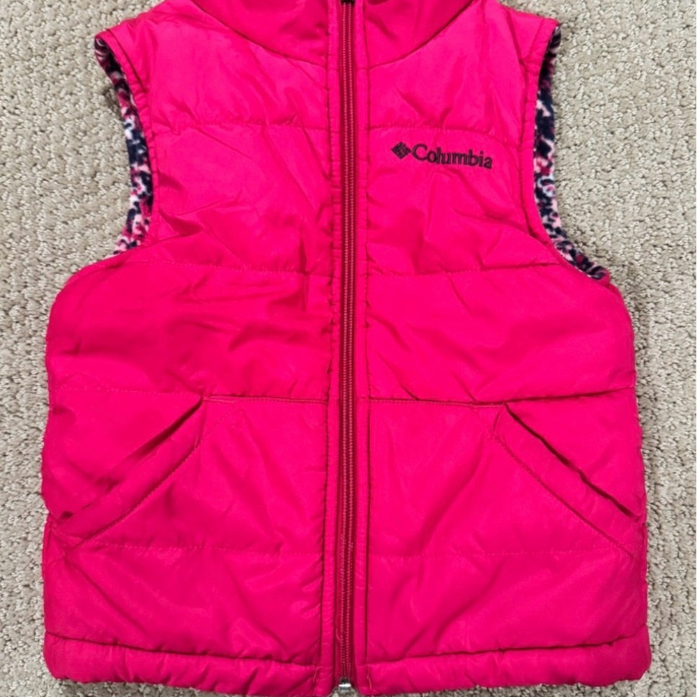 Columbia Pink Puffer Vest